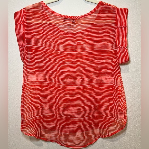 Red and White See-through Top Size S - Picture 4 of 6